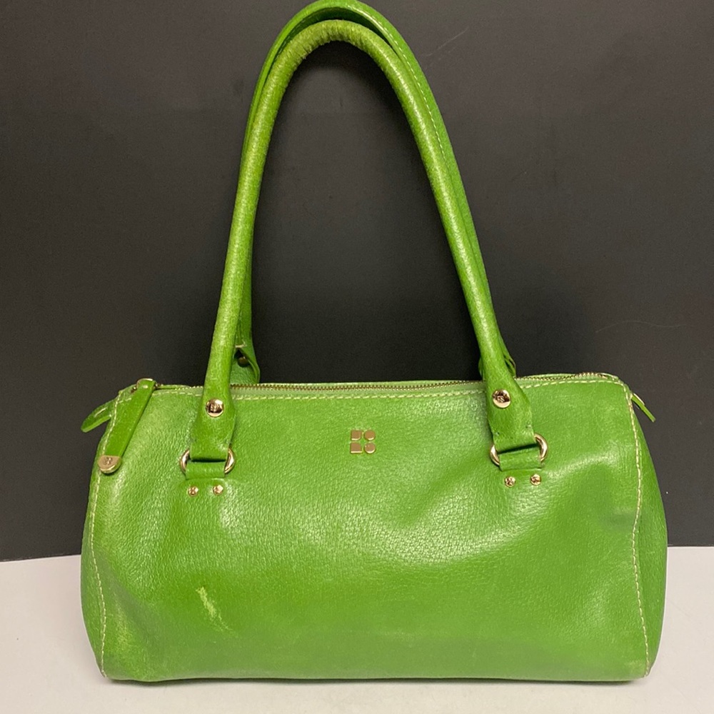KATE SPADE Vintage Green Leather Medium Satchel Purse